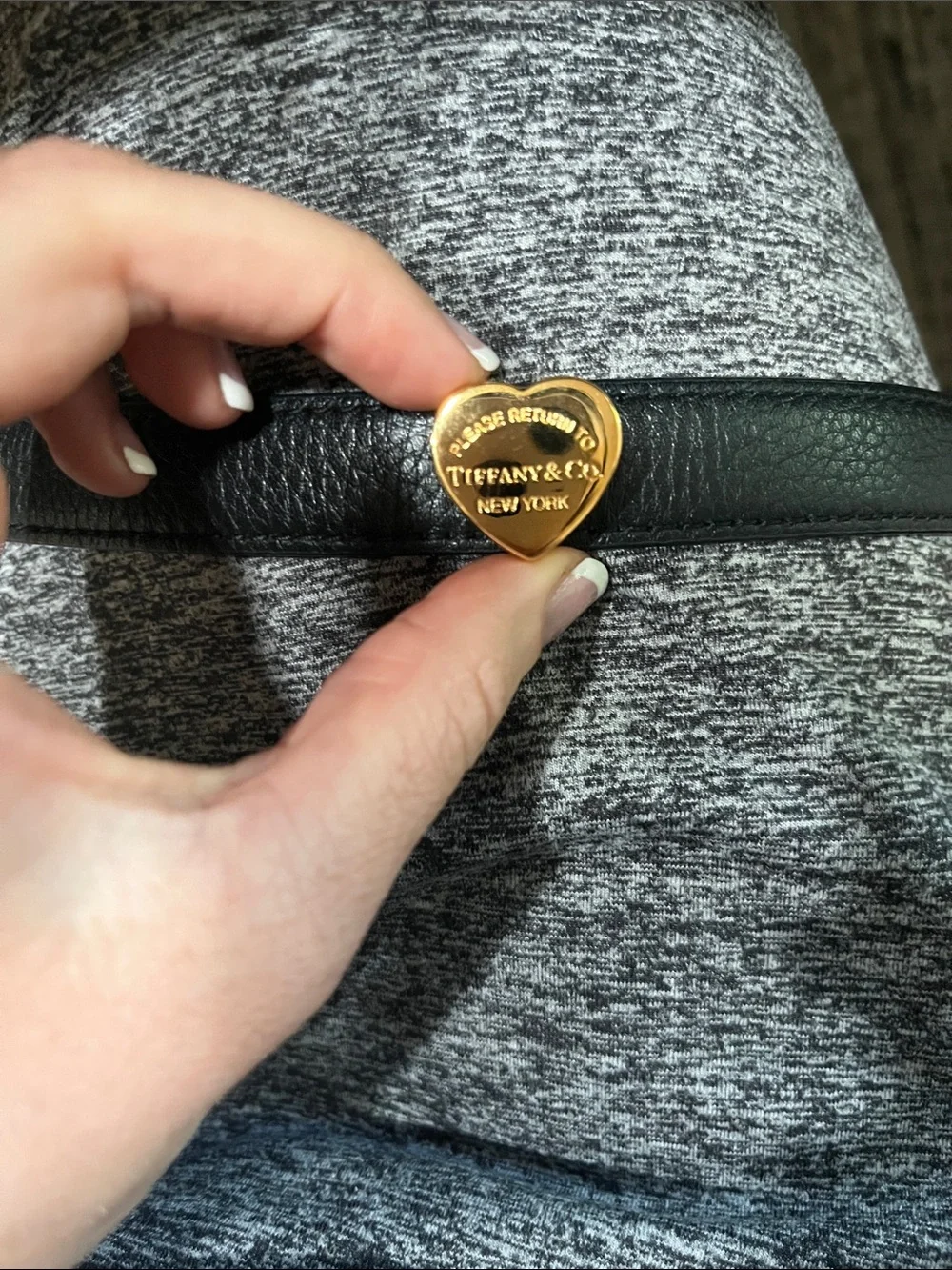 Authentic Tiffany & Co. Gold Heart Charm Made in Italy